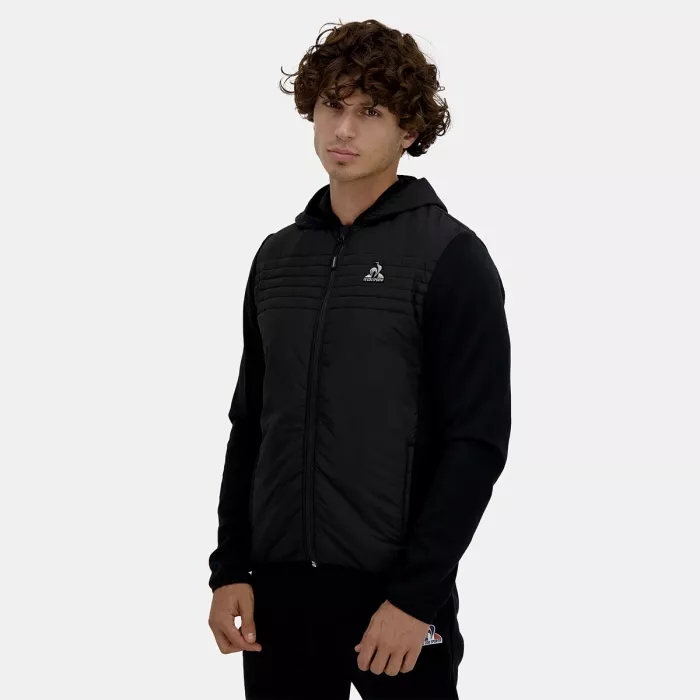 Veste LE COQ SPORTIF hybride a capuche