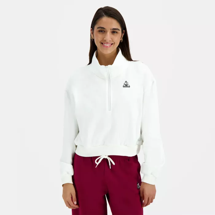 Sweat LE COQ SPORTIF femme heritage 1/2 zip