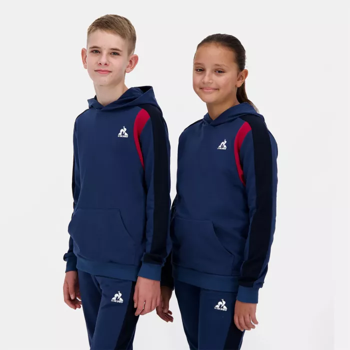 Sweat LE COQ SPORTIF junior tricolore a capuche