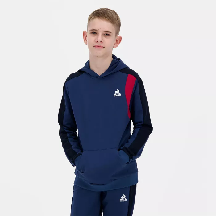 Sweat LE COQ SPORTIF junior tricolore a capuche