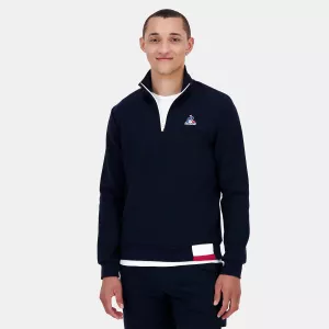 Sweat LE COQ SPORTIF tricolore 1/2 zip