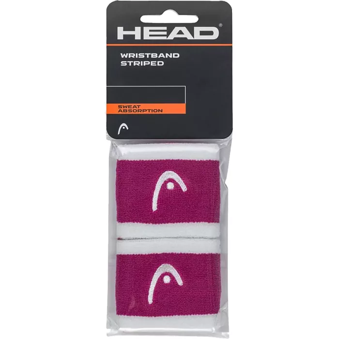 Paire de serre poignets HEAD simple 2.5" striped