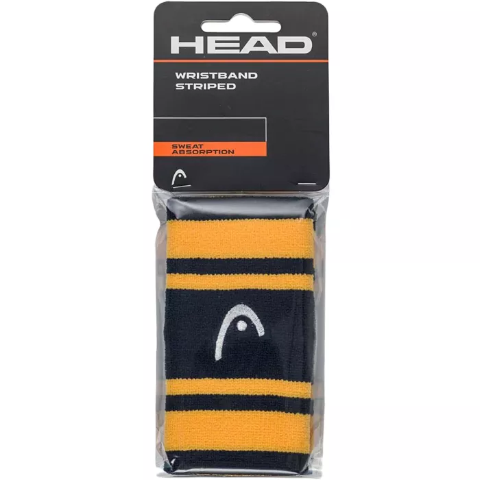 Paire de serre poignets HEAD double largeur 5" striped