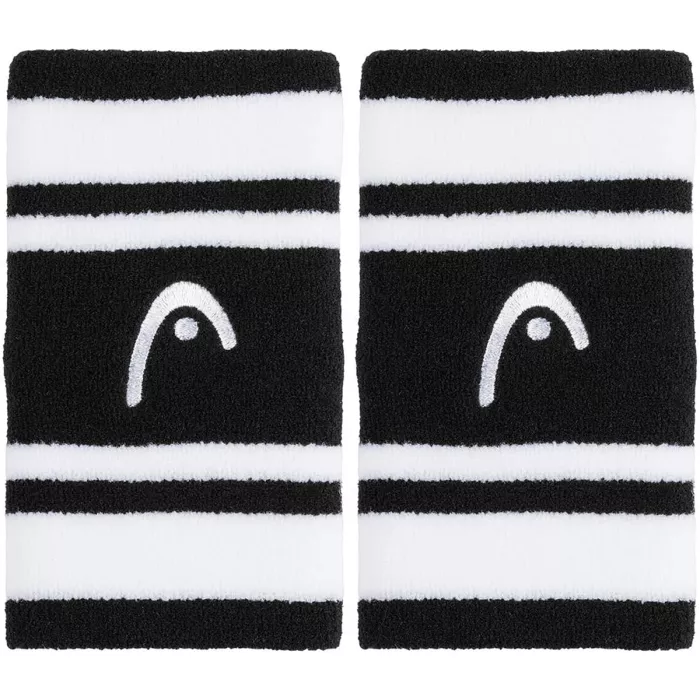 Paire de serre poignets HEAD double largeur 5" striped