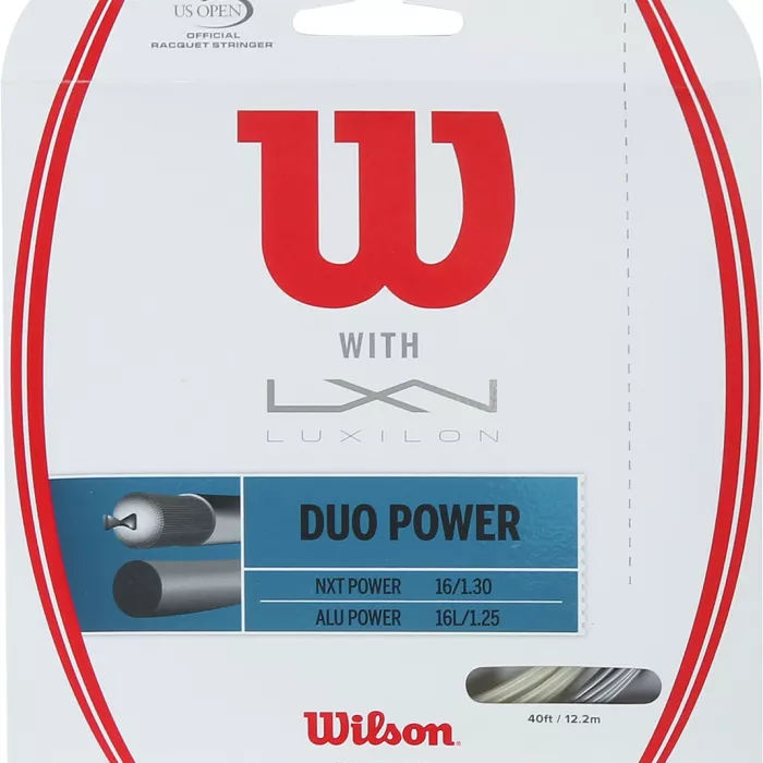 Cordage wilson duo power : LUXILON alu power & wilson nxt power 1.25 (12.20 metres)