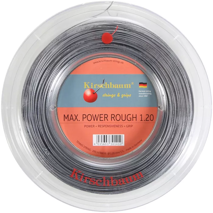 KIRSCHBAUM max power rough tenisa stīgu rullis (200 metri)
