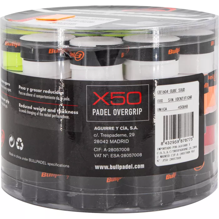 Box of 50 BULLPADEL gb1604 overgrips