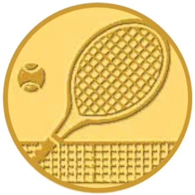 Pastilles medaille tennis (alu - 25mm)