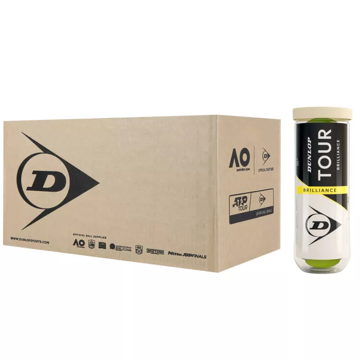 Box of 24 tubes of 3 DUNLOP tour brilliance balls