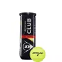 Tube of 3 DUNLOP club all court balls