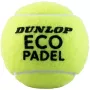 Tube of 3 DUNLOP eco padel balls