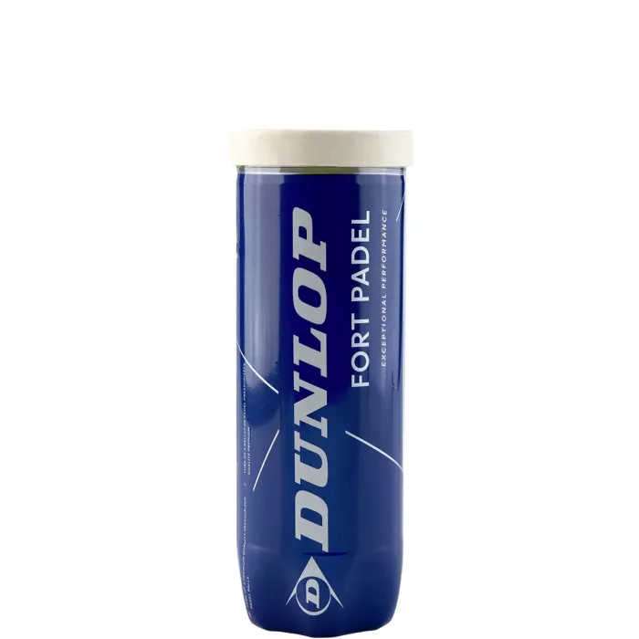 Tube of 3 DUNLOP fort padel balls