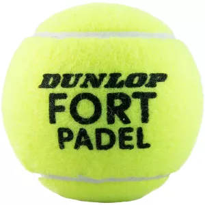 Tube of 3 DUNLOP fort padel balls