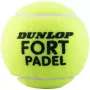 Tube of 3 DUNLOP fort padel balls