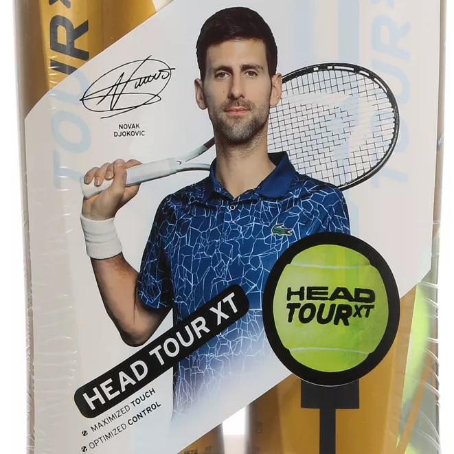 Bipack of 4 HEAD tour xt balls