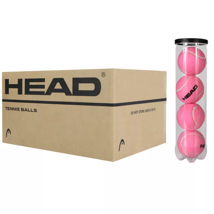 Box of 18 tubes of 4 balls HEAD championship rose