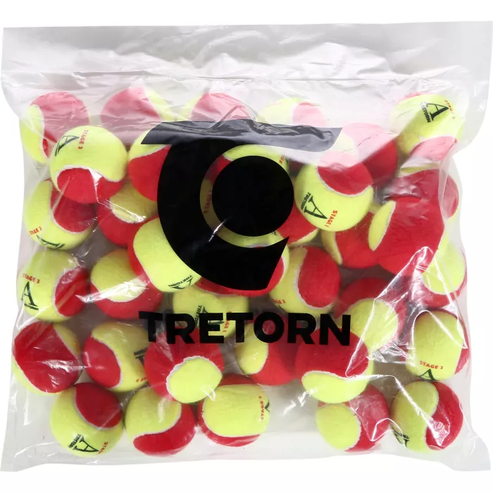 Bag of 36 tennis balls TRETORN academy red