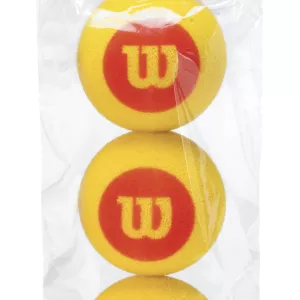 Bag of 3 WILSON starter foam balls
