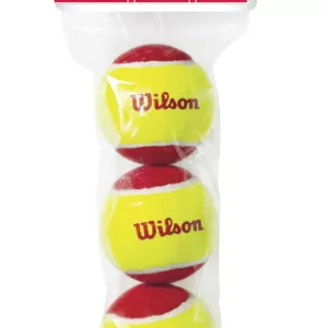 Bag of 3 WILSON starter red balls