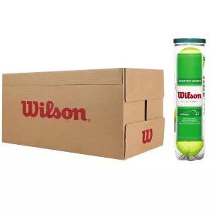 Box of 18 tubes of 4 WILSON starter play balls