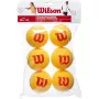 Bag of 6 WILSON starter foam balls