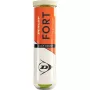 Tube of 4 DUNLOP fort clay court balls