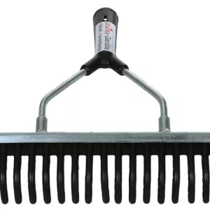 50 cm rubber rake with handle