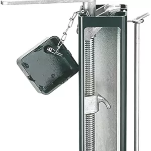 Pair of 80mm square tube aluminum posts with sleeves