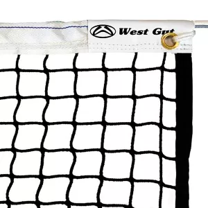 Pphr braided tennis net 3mm knotless double mesh edging