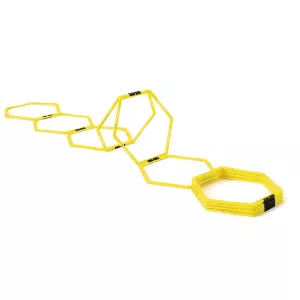 Set of 12 hexagonal hoops