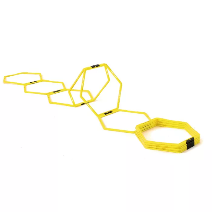 Set of 12 hexagonal hoops