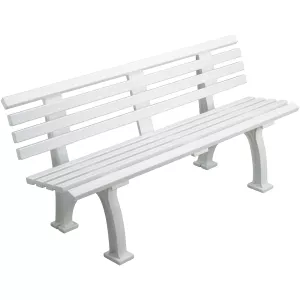 White tennis bench 1.5m