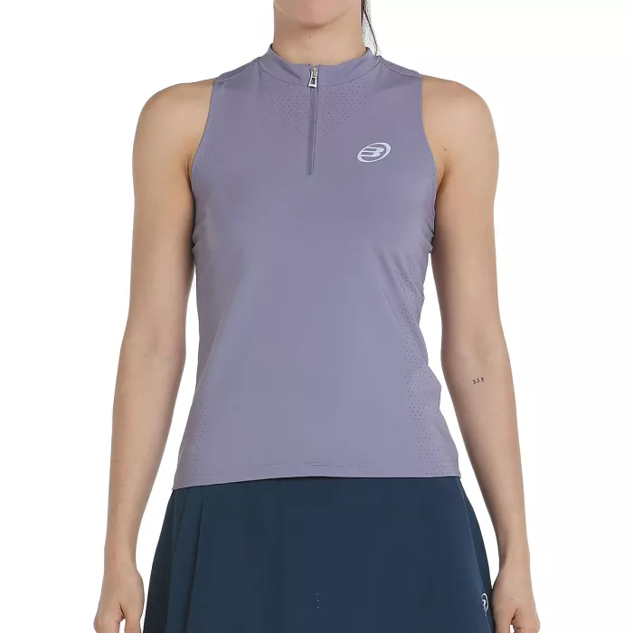 Debardeur BULLPADEL femme pure color 1/4 zip ourol