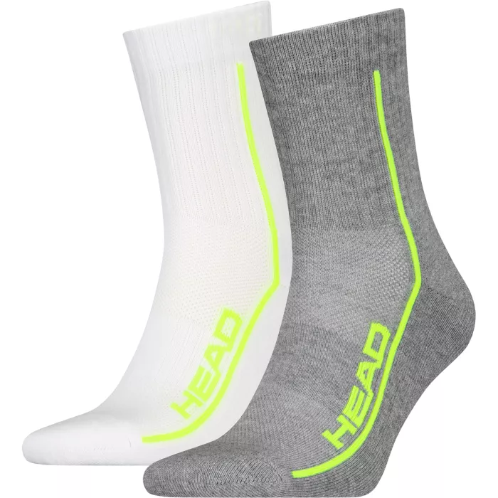 2 paires de chaussettes HEAD performance crew (mid)