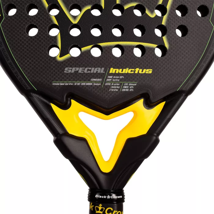 BLACK CROWN special invictus padel racket