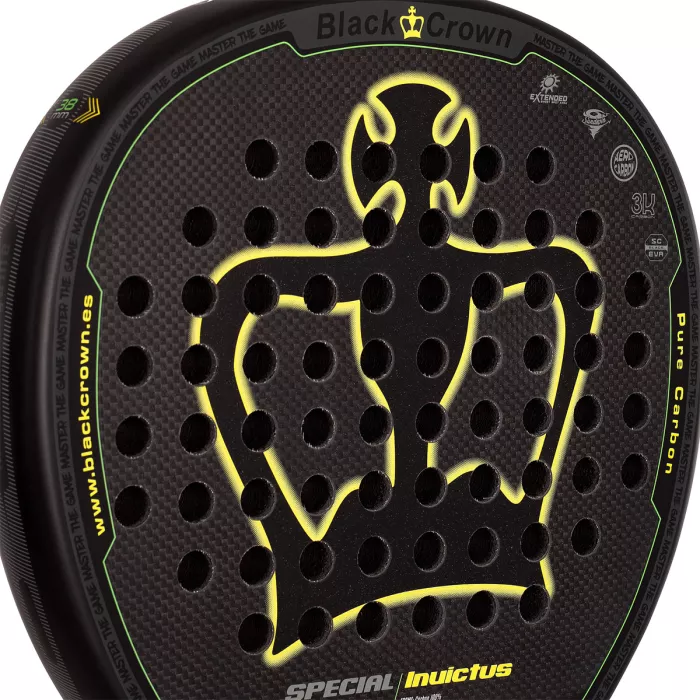 BLACK CROWN special invictus padel racket