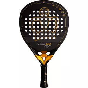 BLACK CROWN patron gold padel racket