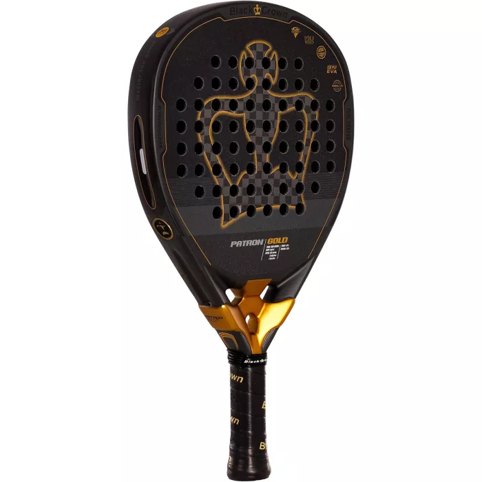 BLACK CROWN patron gold padel racket