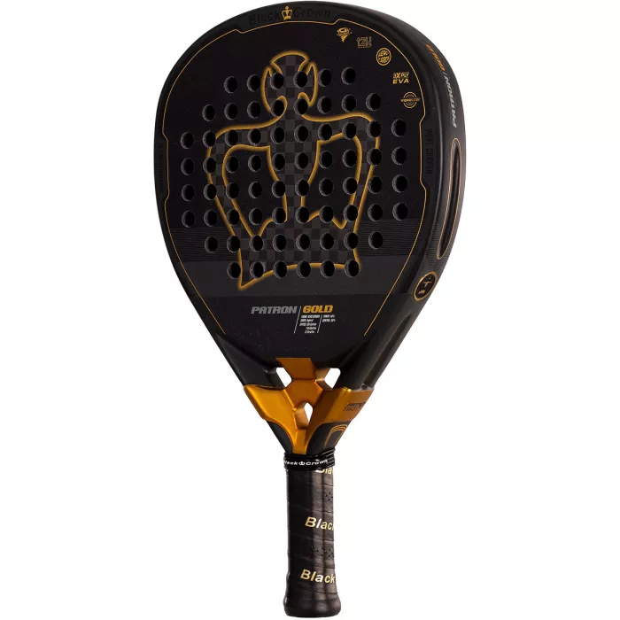 BLACK CROWN patron gold padel racket
