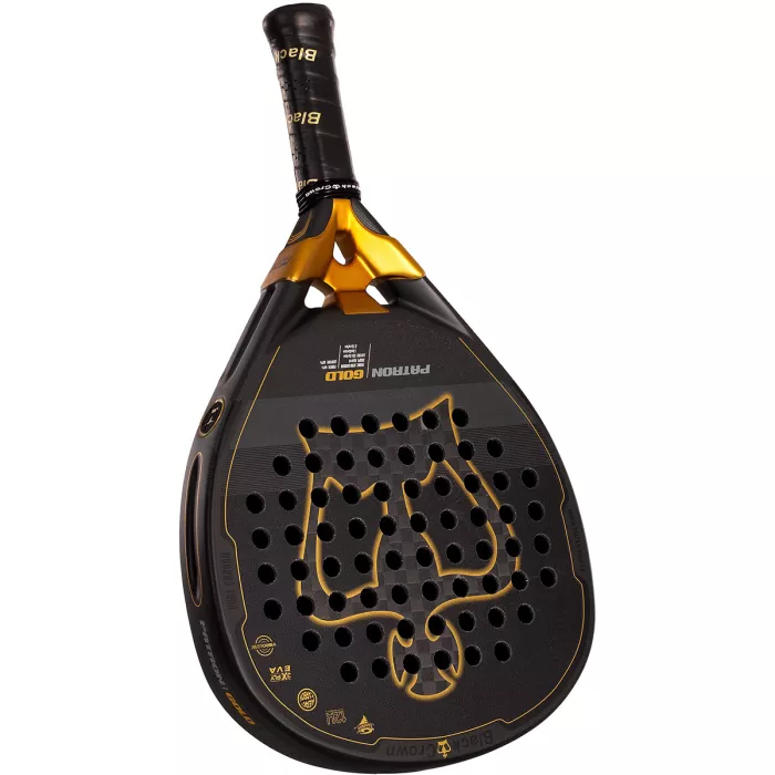 BLACK CROWN patron gold padel racket