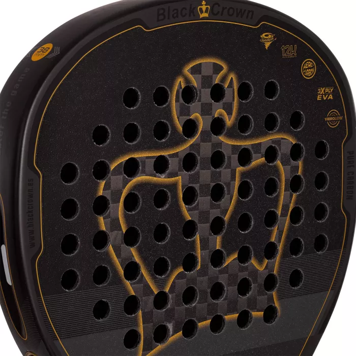 BLACK CROWN patron gold padel racket