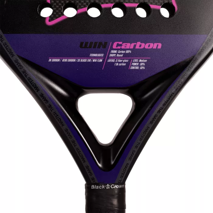 BLACK CROWN win carbon padel racket