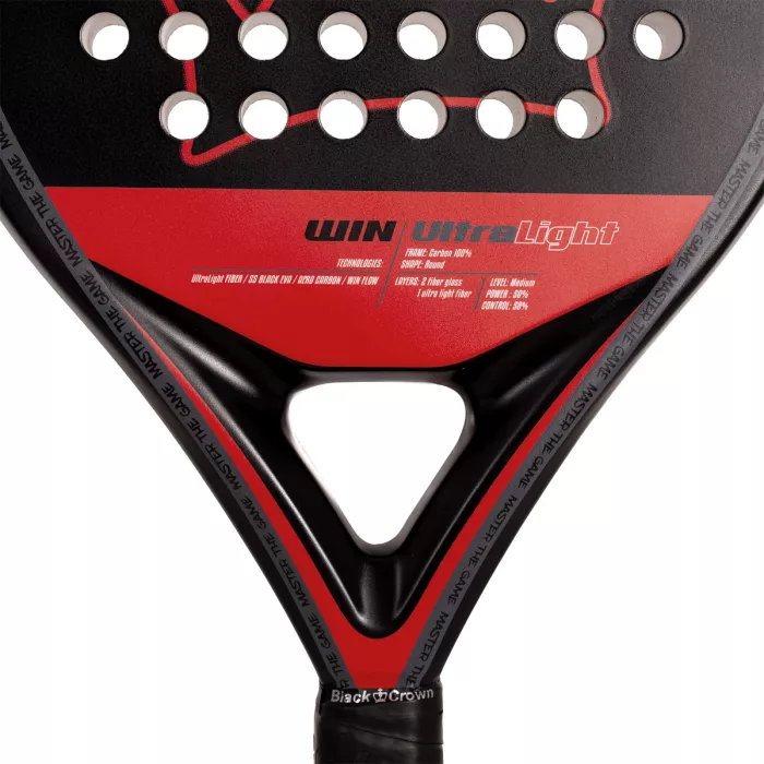 BLACK CROWN win ultra light padel racket