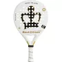 BLACK CROWN piton white padel racket
