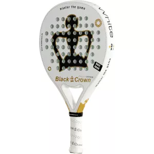 BLACK CROWN piton white padel racket