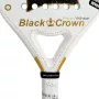 BLACK CROWN piton white padel racket
