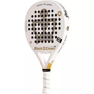 BLACK CROWN piton white soft padel racket