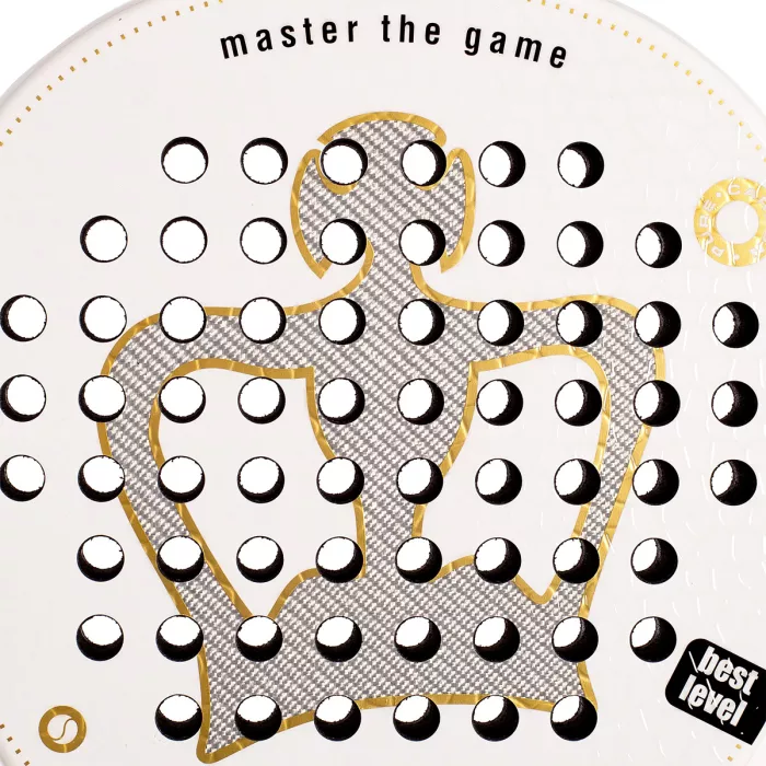 BLACK CROWN piton white soft padel racket