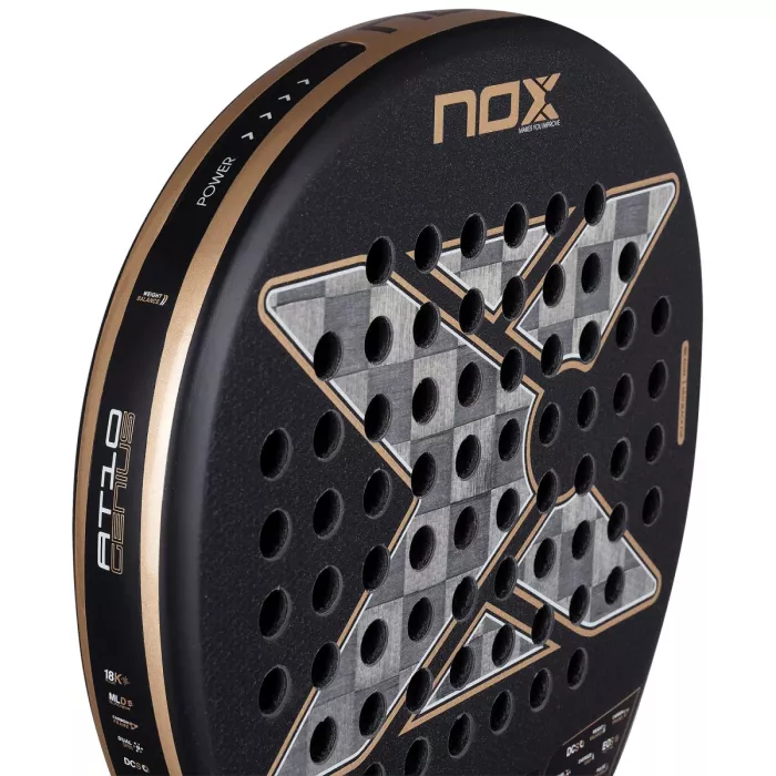 Padel racket NOX at10 genius 18k alum by agustin tapia