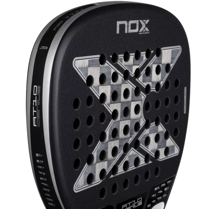 Padel racket NOX at10 genius attack 18k alum by agustin tapia